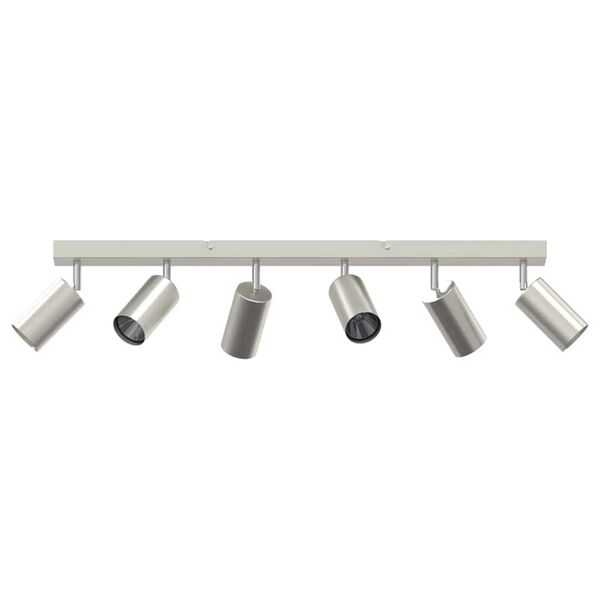 vidaXL Σποτ οροφής Βουρτσισμένο νικέλιο 73 x 5.5 x 16.5 εκ Ατσάλι