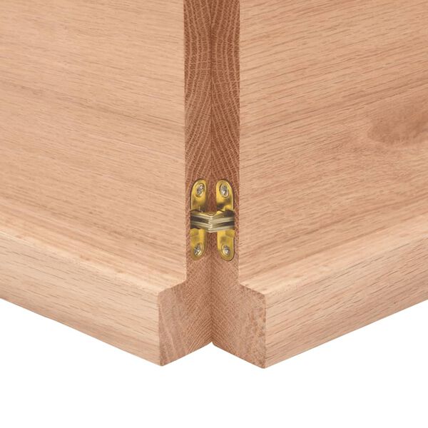 vidaXL Επιφ Τραπεζιού Αν Καφέ 180x60x(2-4)εκ. Επεξ. Μασίφ Ξύλο Δρυός