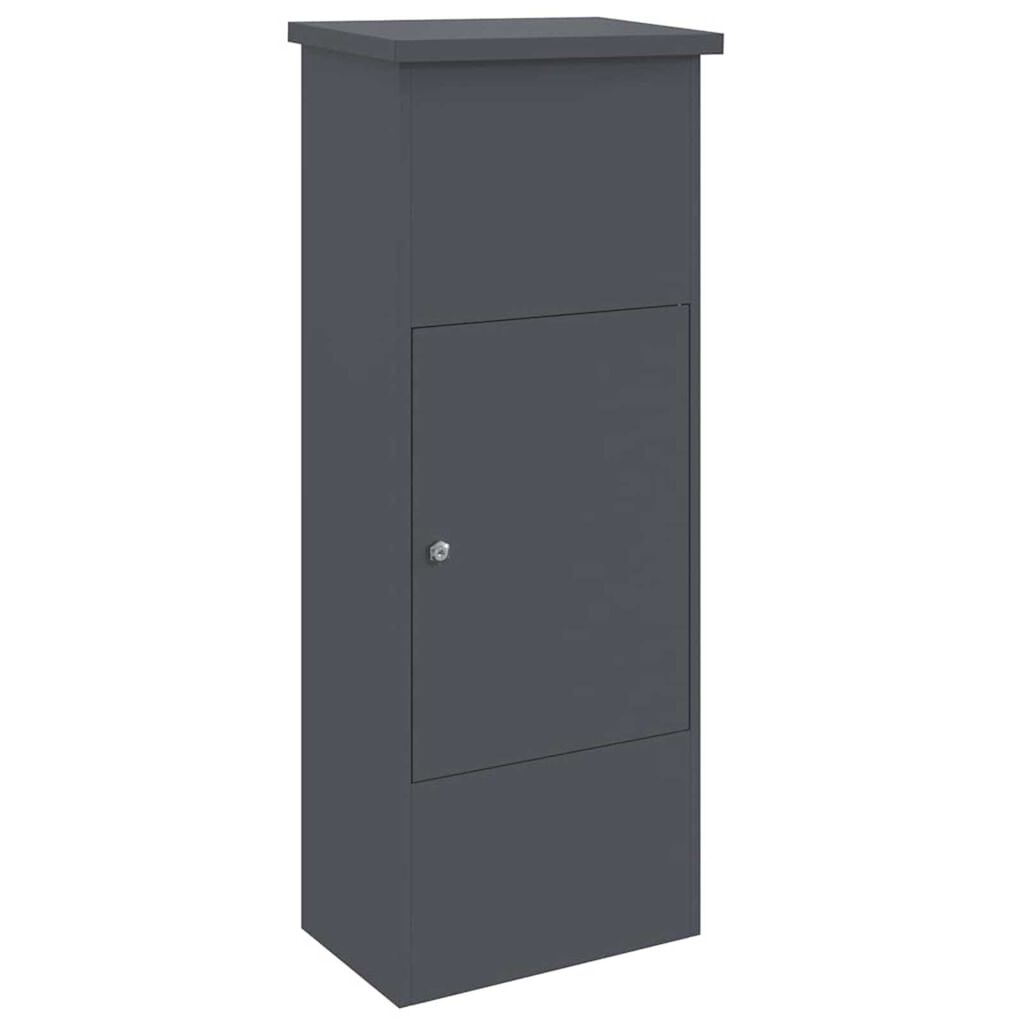 vidaXL Θυρίδα Πακέτων Ανθρακί 44.5 x 29 x 110.5 εκ Ατσάλι