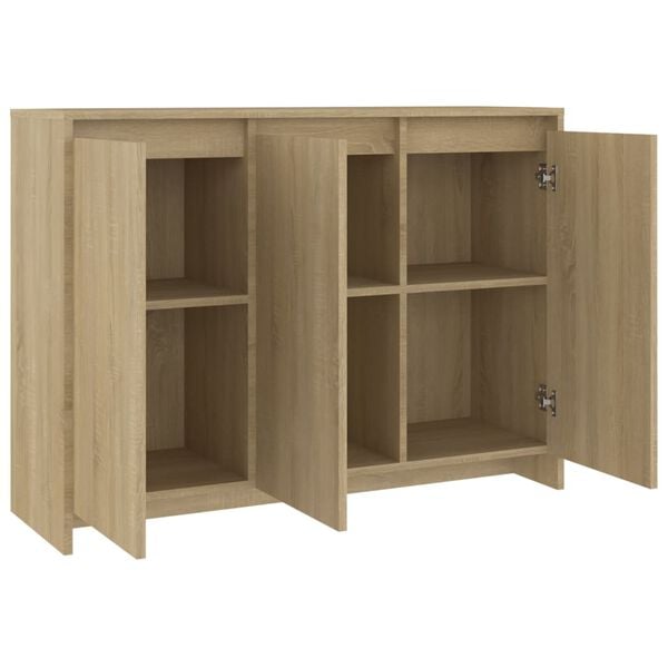 vidaXL Μπουφές Sonoma Δρυς 102x33x75 εκ. Επεξεργασμένο Ξύλο