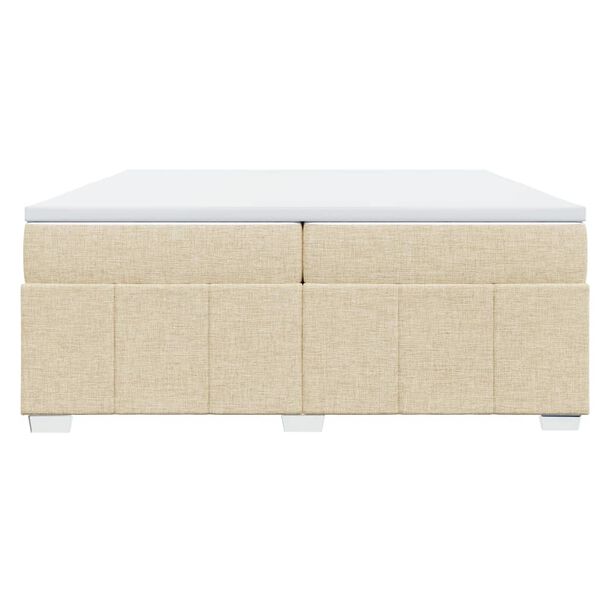 vidaXL &Kappa;&rho;&epsilon;&beta;ά&tau;&iota; Boxspring &mu;&epsilon; &Sigma;&tau;&rho;ώ&mu;&alpha; &Kappa;&rho;&epsilon;&mu; 200x200 &epsilon;&kappa;. &Upsilon;&phi;&alpha;&sigma;&mu;ά&tau;&iota;&nu;&omicron;