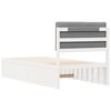 vidaXL Σκελετός Κρεβατιού με Επενδεδυμένο Κεφαλάρι Ανοιχτό γκρι