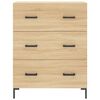 vidaXL Ντουλάπι Sonoma δρυς 69,5 x 34 x 180 εκ. από Επεξεργασμένο Ξύλο