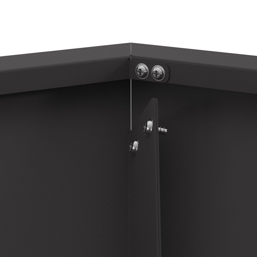 vidaXL Φωτιά Πυρκαγιάς Εξαγωνική Μαύρη 100x100x28 εκ Ατσάλι
