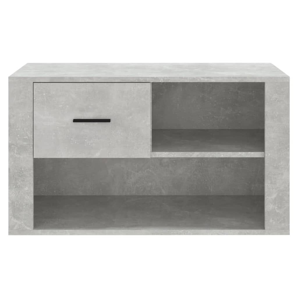 vidaXL Παπουτσοθήκη Γκρι Σκυροδέματος 80x35x45 εκ. Επεξεργασμένο Ξύλο