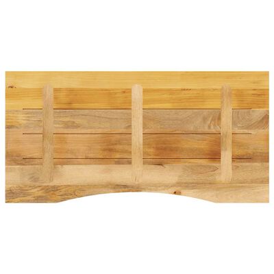 vidaXL Επιφάνεια Γραφείου Καμπύλη 140x50x2,5 εκ Μασίφ Ακατ. Μάνγκο
