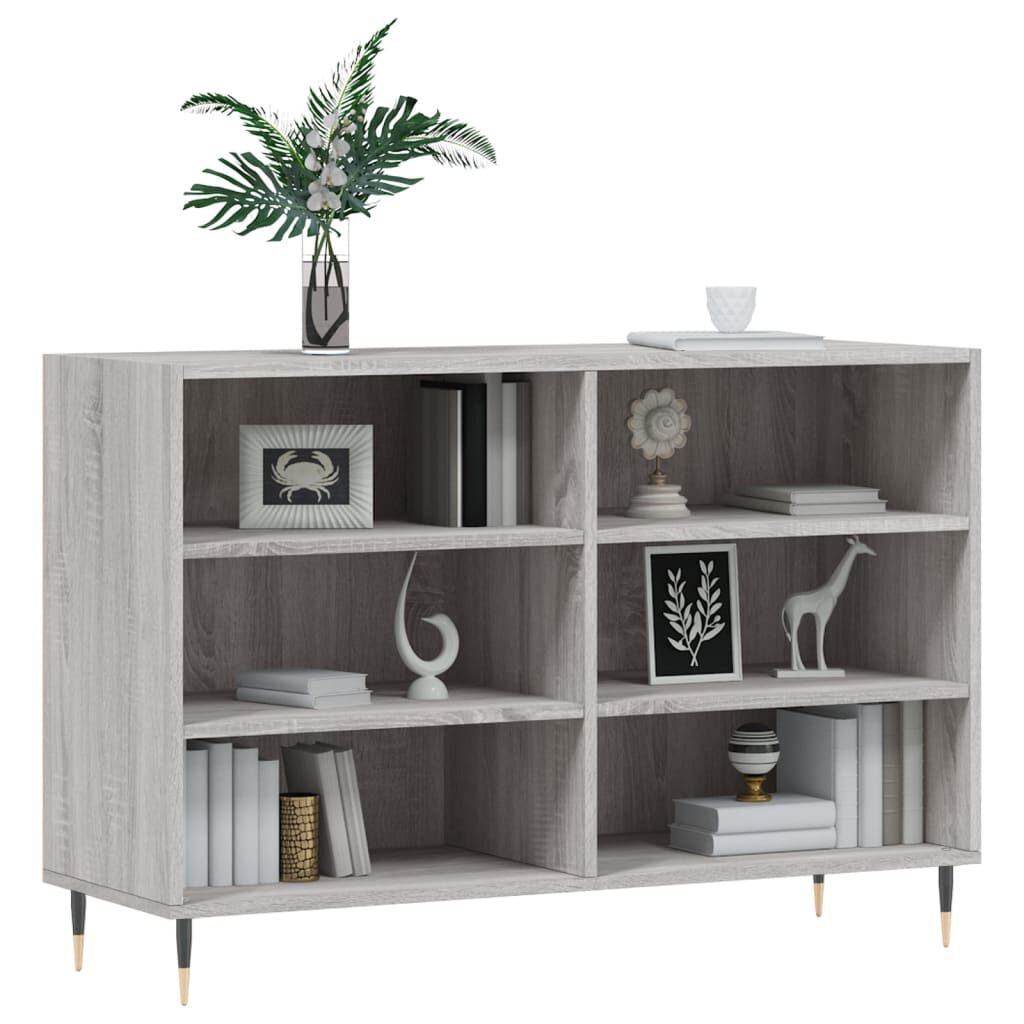 vidaXL Ραφιέρα Γκρι Sonoma 103,5 x 35 x 70 εκ. από Επεξεργασμένο Ξύλο