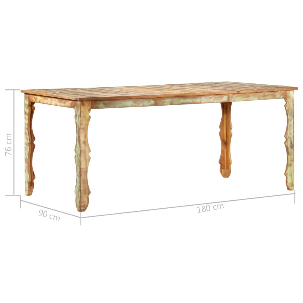 vidaXL Τραπεζαρία 180 x 90 x 76 εκ. από Μασίφ Ανακυκλωμένο Ξύλο