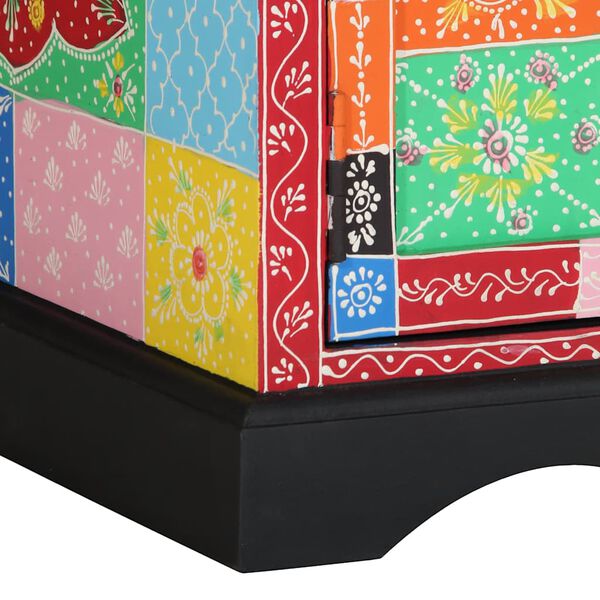 vidaXL Τραπεζάκι σαλονιού πολύχρωμο 90x50x40 cm μασίφ ξύλο Mango