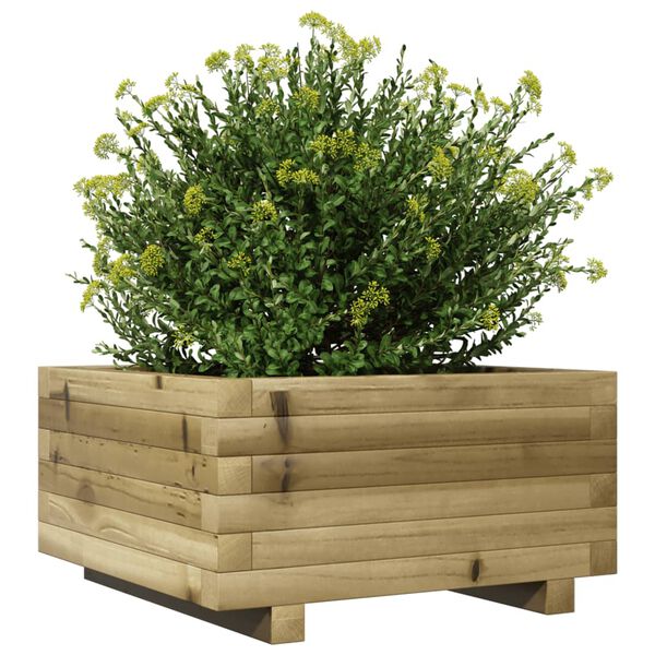 vidaXL Ζαρντινιέρα Κήπου 50x50x26,5 εκ. από Εμποτισμένο Ξύλο Πεύκου
