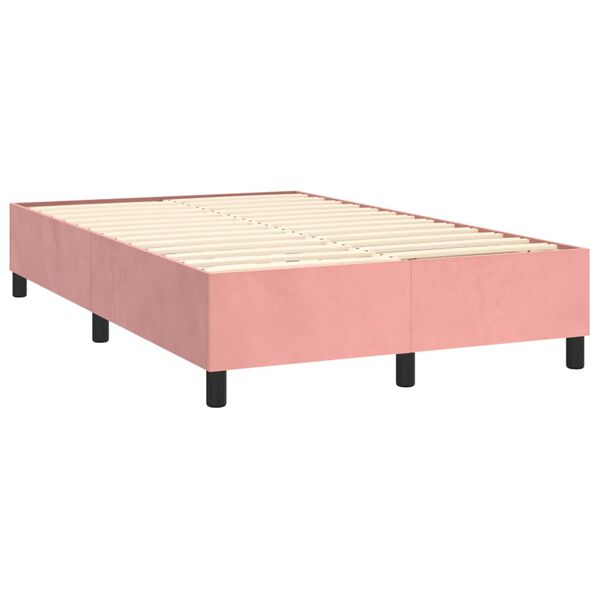 vidaXL &Kappa;&rho;&epsilon;&beta;ά&tau;&iota; Boxspring &mu;&epsilon; &Sigma;&tau;&rho;ώ&mu;&alpha; &Rho;&omicron;&zeta; 120x200 &epsilon;&kappa;. &Beta;&epsilon;&lambda;&omicron;ύ&delta;&iota;&nu;&omicron;