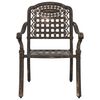 vidaXL Καρέκλα Κήπου 2 pcs Μπρονζέ 55 x 56.5 x 91εκ Αλουμίνιο