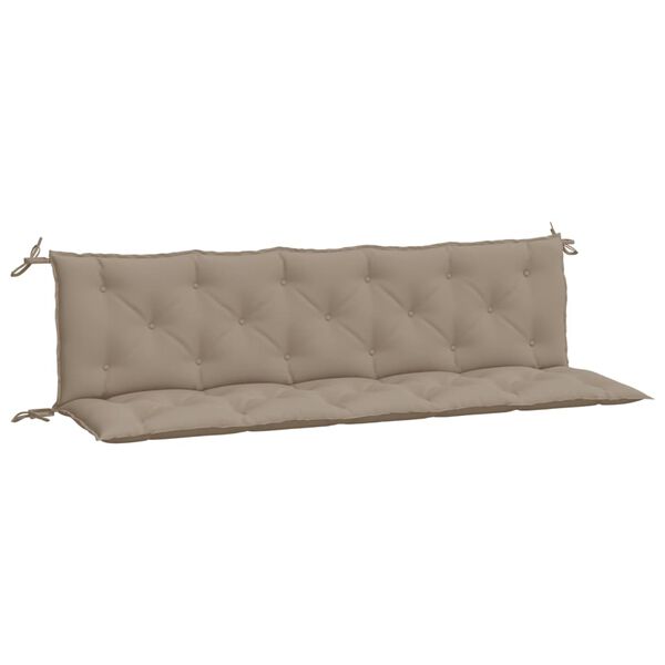 vidaXL &Mu;&alpha;&xi;&iota;&lambda;ά&rho;&iota;&alpha; &Pi;ά&gamma;&kappa;&omicron;&upsilon; &Kappa;ή&pi;&omicron;&upsilon; 2 &tau;&epsilon;&mu;. Taupe 180x50x7cm Ύ&phi;&alpha;&sigma;&mu;&alpha; Oxford