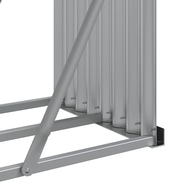 vidaXL Ξυλοθήκη Πράσινη 300 x 45 x 100 εκ. από Γαλβανισμένο Ατσάλι
