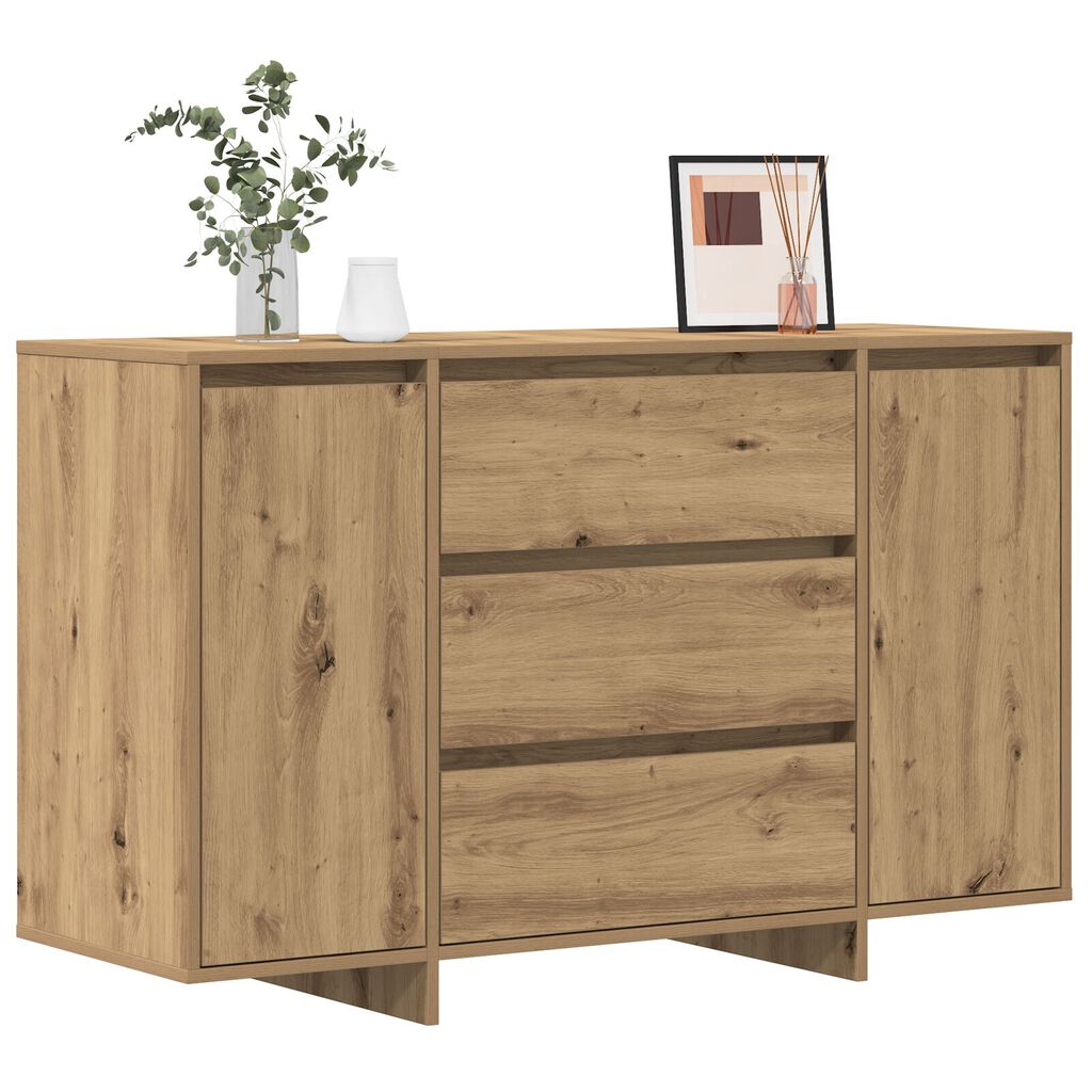 vidaXL Πλευρικός Ράφτης Artisan Δρυς 120x41x75 εκ. Επεξεργασμένο Ξύλο