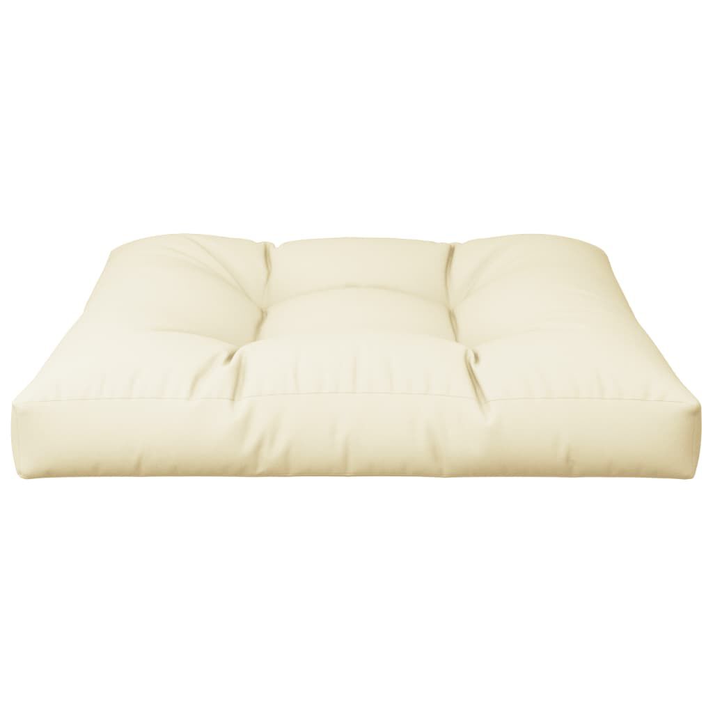vidaXL Μαξιλάρι Παλέτας Κρεμ 70 x 70 x 12 εκ. Υφασμάτινο