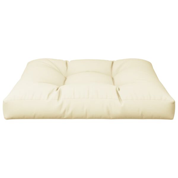 vidaXL Μαξιλάρι Παλέτας Κρεμ 70 x 70 x 12 εκ. Υφασμάτινο