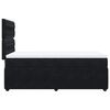 vidaXL Κρεβάτι Boxspring με Στρώμα Μαύρο 90x200 εκ. Βελούδινο