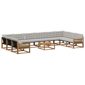 vidaXL &Sigma;&epsilon;&iota;&rho;ά &Kappa;&alpha;&nu;&alpha;&pi;έ &Epsilon;&xi;&omega;&tau;&epsilon;&rho;&iota;&kappa;&omicron;ύ 11 pcs &Phi;&upsilon;&sigma;&iota;&kappa;ό &kappa;&alpha;&iota; &Alpha;&nu;&omicron;&iota;&chi;&tau;ό &Gamma;&kappa;&rho;&iota;