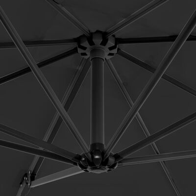 vidaXL Ομπρέλα Κρεμαστή Ανθρακί 250 x 250 εκ. με Ιστό Αλουμινίου