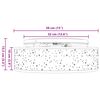 vidaXL Λάμπα Οροφής Μαύρο 38 x 13.5 εκ. ύφασμα