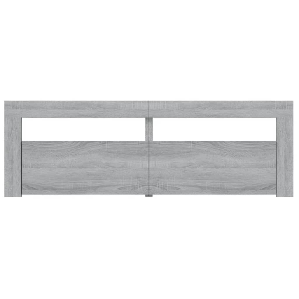 vidaXL Έπιπλο Τηλεόρασης με LED Γκρι Sonoma 120x35x40 εκ.