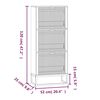 vidaXL Παπουτσοθήκη 52 x 25 x 120 εκ. από Επεξεργασμένο Ξύλο