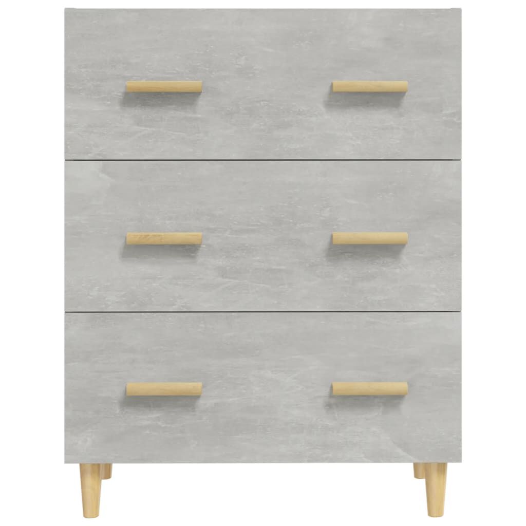 vidaXL Ντουλάπι Γκρι Σκυροδέματος 70 x 34 x 90εκ. Επεξεργασμένο Ξύλο