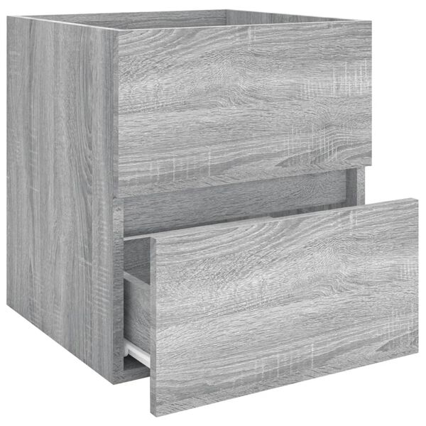 vidaXL Ντουλάπι Νιπτήρα Grey Sonoma 41 x 38,5 x 45 εκ. Επεξεργ. Ξύλο