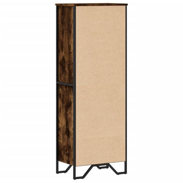 vidaXL Βιβλιοθήκη Καπνιστή Δρυς 50x31x137,5 εκ. από Επεξεργασμένο Ξύλο