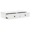 vidaXL Ράφι τοίχου με συρτάρια Λευκό 80x34x17 cm Κατασκευασμένο ξύλο