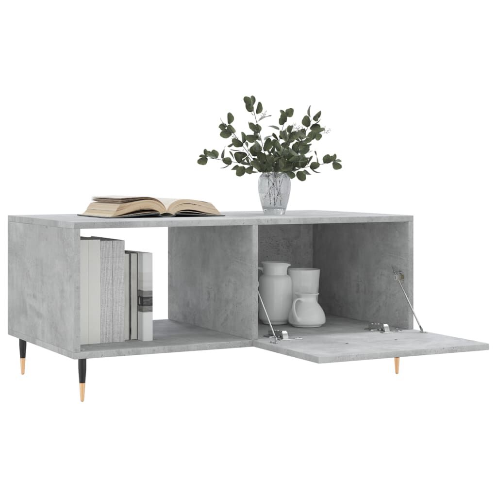 vidaXL Τραπεζάκι Σαλονιού Γκρι Σκυρ. 90x50x40 εκ. Επεξεργασμένο Ξύλο