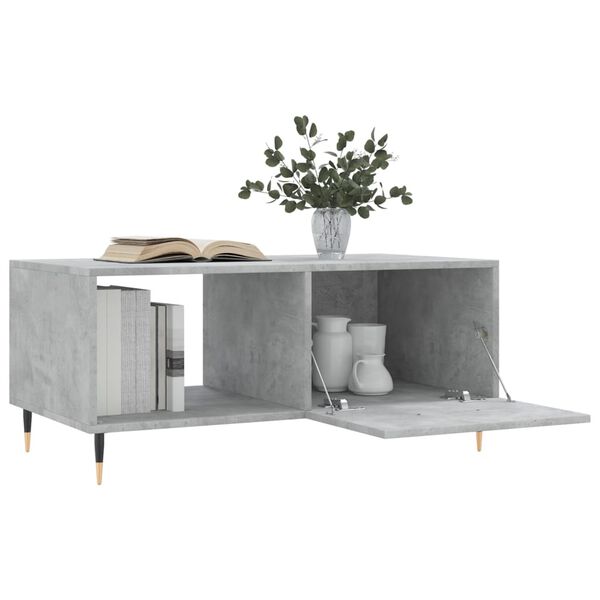 vidaXL Τραπεζάκι Σαλονιού Γκρι Σκυρ. 90x50x40 εκ. Επεξεργασμένο Ξύλο