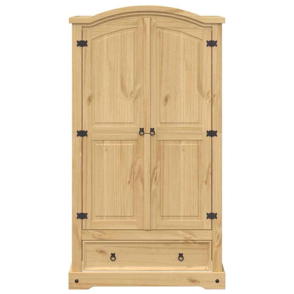 vidaXL Ντουλάπα Corona 102x52x186 εκ. από Μασίφ Ξύλο Πεύκου