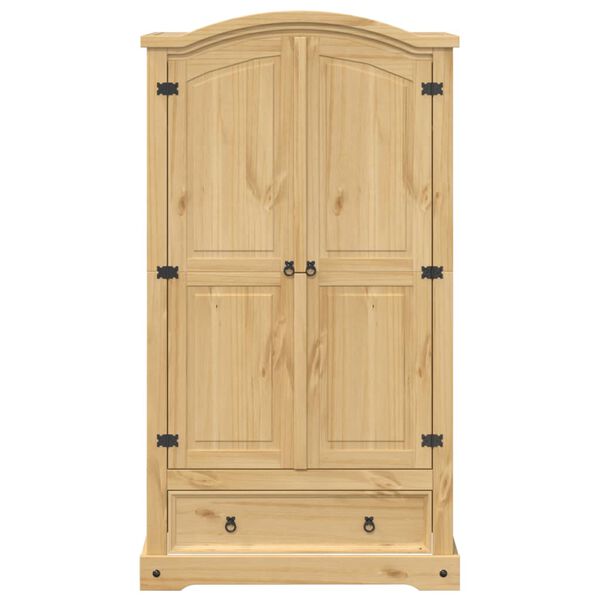 vidaXL Ντουλάπα Corona 102x52x186 εκ. από Μασίφ Ξύλο Πεύκου