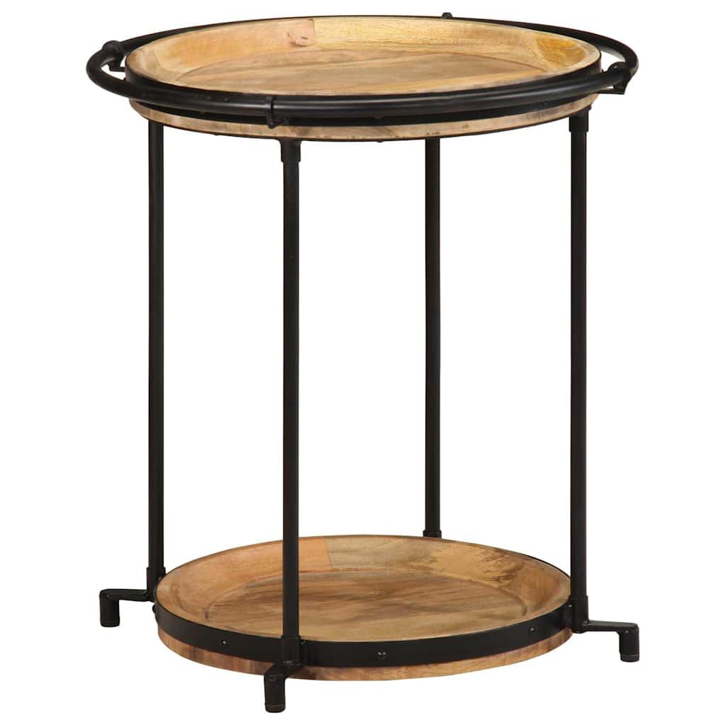 vidaXL Συνοδευτικό τραπέζι Ø55x60 cm Μασίφ ξύλο Mango