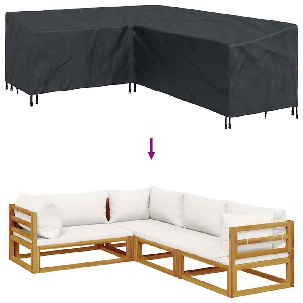 vidaXL Κάλυμμα επίπλων εξωτερικού χώρου 260 x 210 x 80 cm
