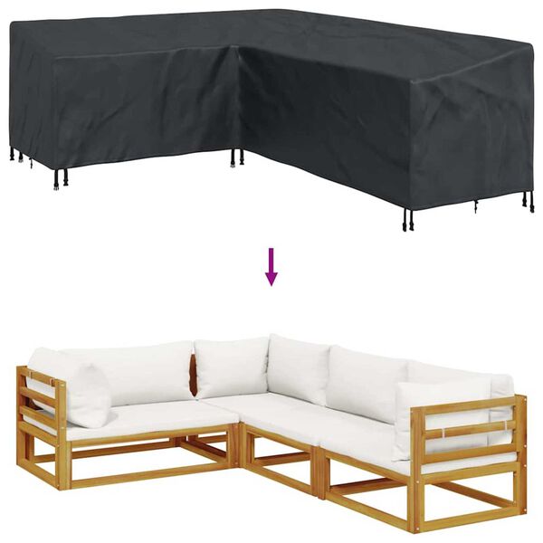 vidaXL Κάλυμμα επίπλων εξωτερικού χώρου 260 x 210 x 80 cm