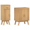 vidaXL Σετ Επίπλων Μπάνιου με συρτάρι 2 pcs Καφέ 114 x 43 x 73.5 εκ.