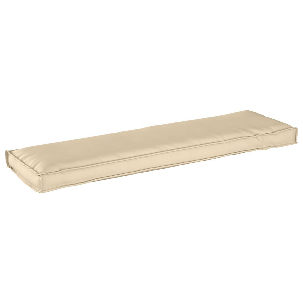 vidaXL Μαξιλάρι Παλέτας για Πάγκο Μπεζ 140x40x8 εκ. Ύφασμα Oxford