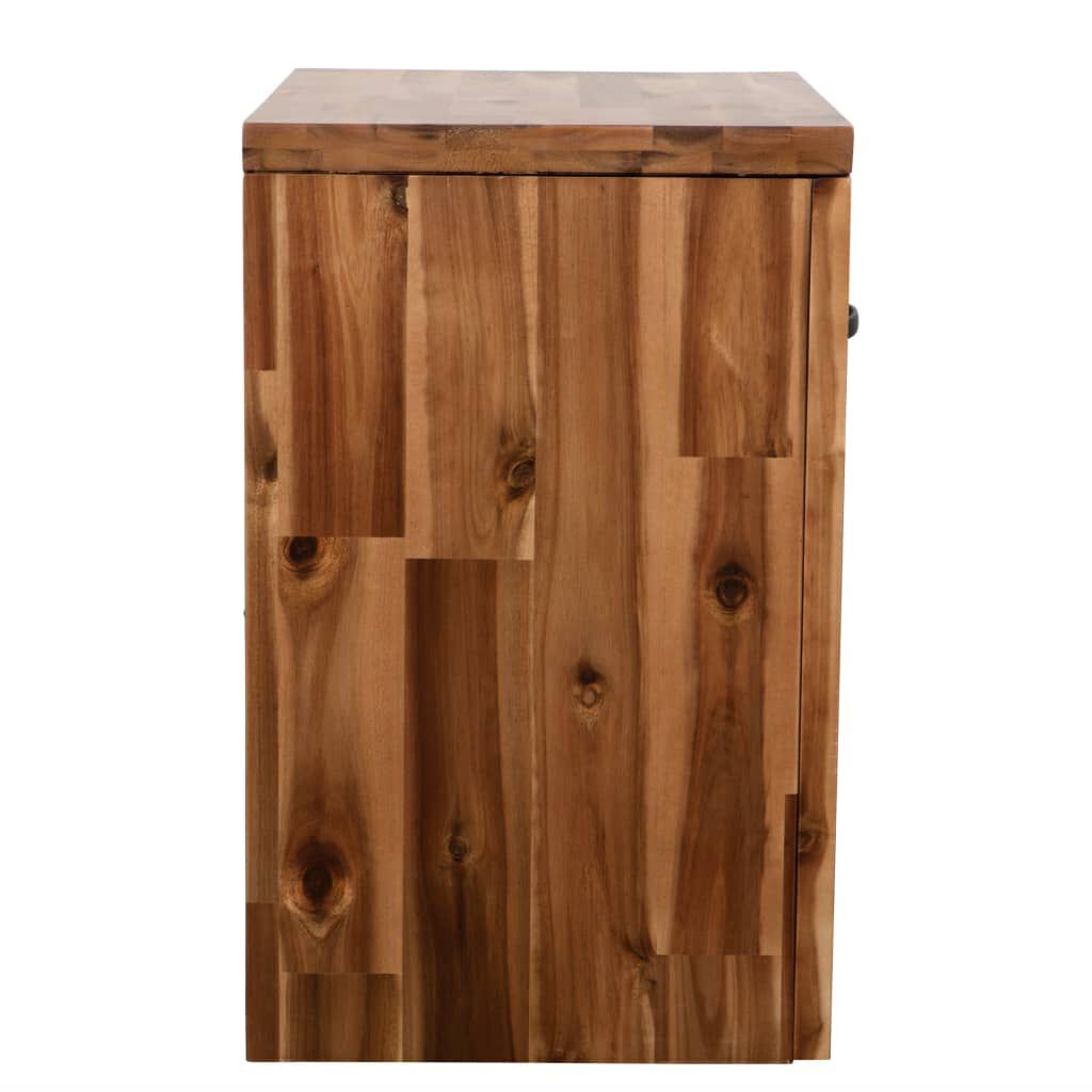 vidaXL Κομοδίνo 40 x 30 x 48 εκ. από Μασίφ Ξύλο Ακακίας