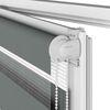 vidaXL Ζέβρα τυφλή Σκούρο Γκρι Πλάτος υφάσματος 90,9 εκ. Πολυεστέρας