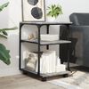 vidaXL Βάση Εκτυπωτή 3 Επιπέδων Γκρι Sonoma 43x48x64 εκ Επεξ. Ξύλο