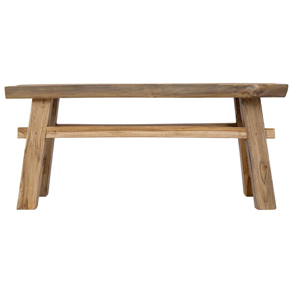 vidaXL Παγκάκι 100x28x43 εκ. από Μείγμα Ανακυκλωμένων Ξύλων/Μασίφ teak
