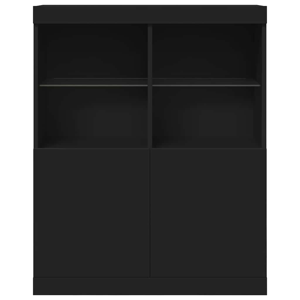 vidaXL Ντουλάπι Μαύρο 81x37x100 εκ. από Επεξεργασμένο Ξύλο