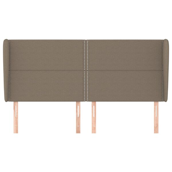 vidaXL Κεφαλάρι με Πτερύγια Taupe 203x23x118/128 εκ. Υφασμάτινο
