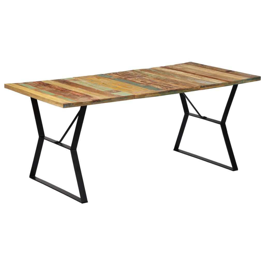 vidaXL Τραπεζαρία 180 x 90 x 76 εκ. από Μασίφ Ανακυκλωμένο Ξύλο