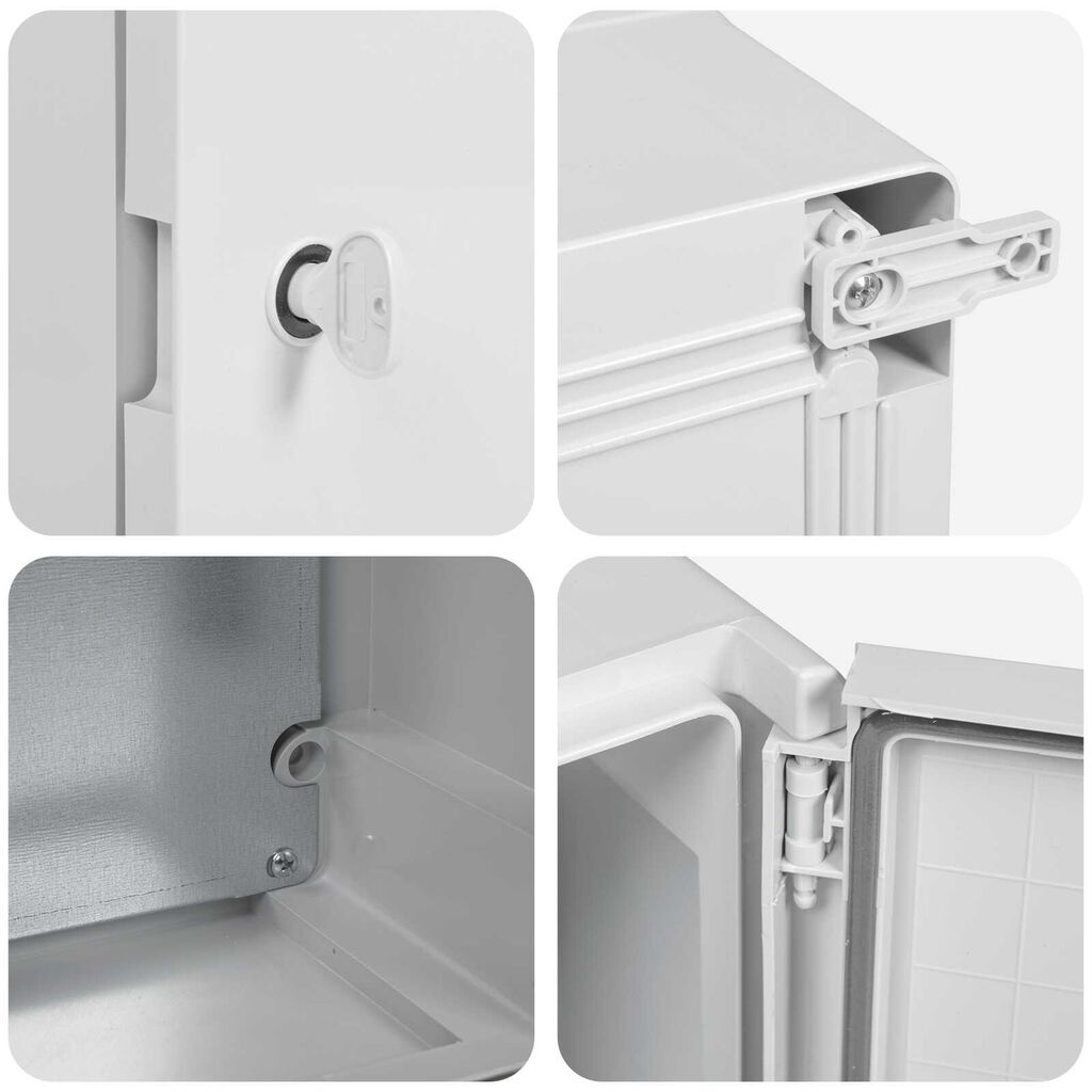 vidaXL Υποδιαβρωτικό Κάστρο IP65 Γκρι 18x13x24 εκ. ABS Πλαστικό