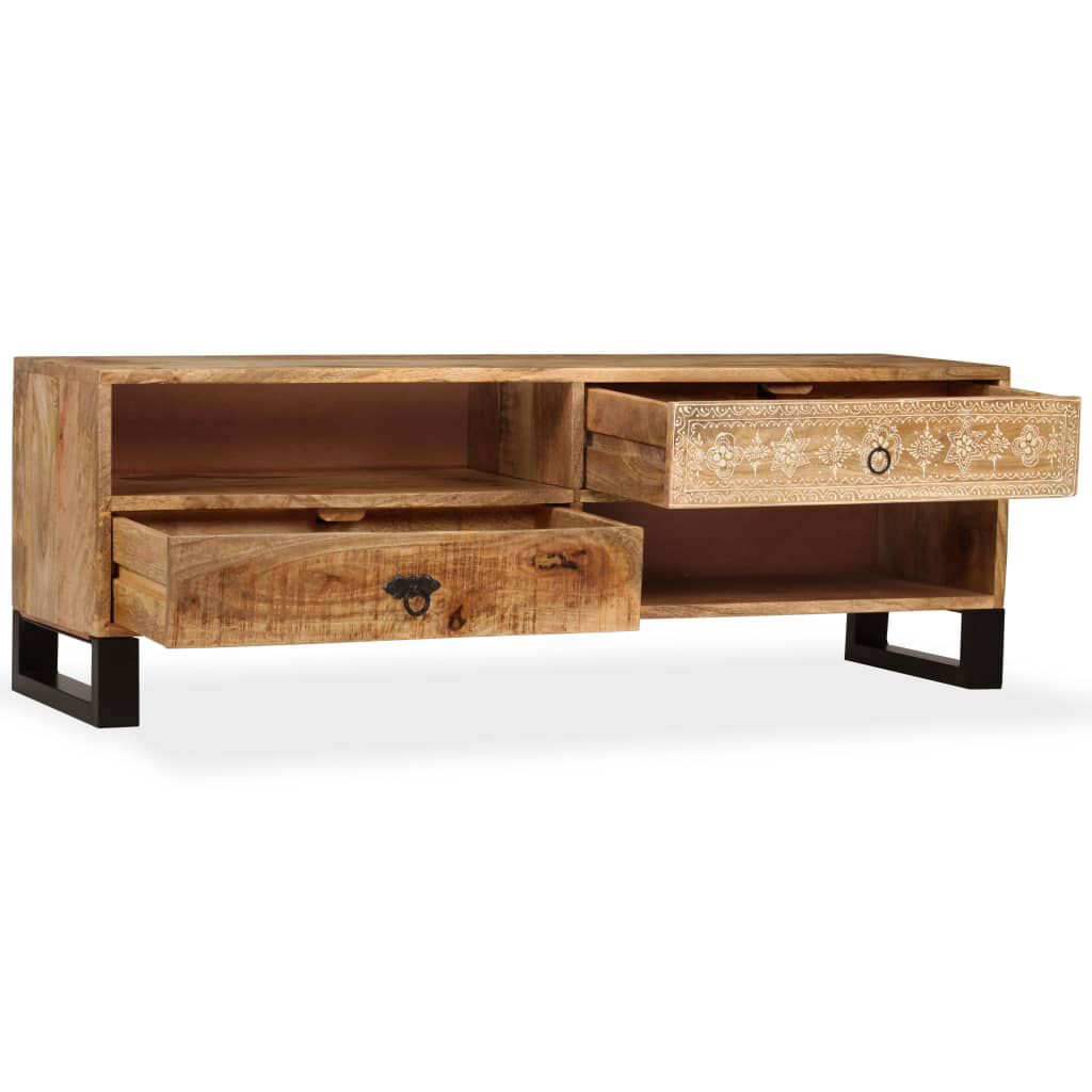 vidaXL Έπιπλο Τηλεόρασης 120 x 30 x 40 εκ. από Μασίφ Ξύλο Μάνγκο