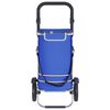 vidaXL Καρότσι Αγορών Μπλε 36.5 x 46.5 x 100.5 εκ Ύφασμα Oxford